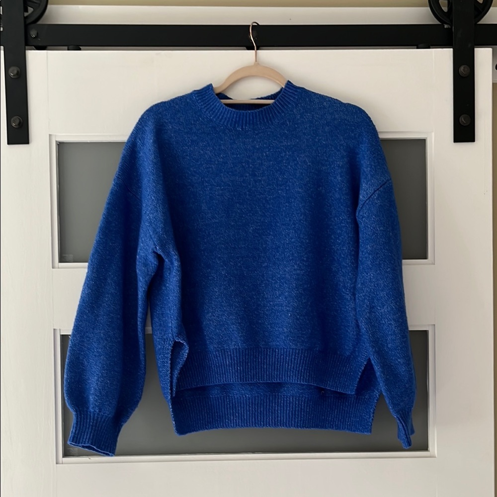 Crewneck Blue Sweater - Women